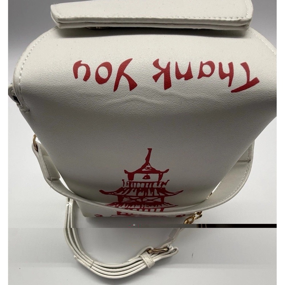 Chinese Take Out Takeout Clutch Thank‎ You BAG Purse Takeout Crossbody Bag - Picture 13 of 13
